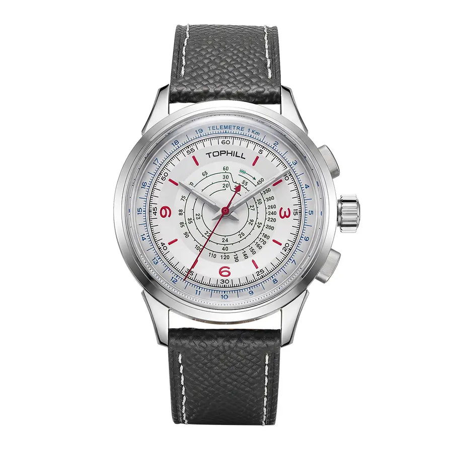 TOPHILL Special Edition Hand-Wound Mechanical Chronograph Watch for Men, Seagull ST1901 Movement, 40mm 316L Stainless Steel Case, Sapphire Crystal | TL030G.S tophillwatch.com