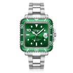 TOPHILL Men's Square Automatic Diver - 39mm 316L Steel, 10ATM/100M Water Resistant, Unidirectional Bezel, Date Window, Sapphire Glass, Turtle Safety Clasp, Original Design tophillwatch.com