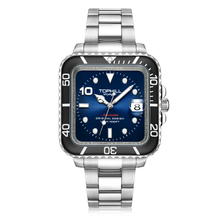 Lade das Bild in den Galerie-Viewer, TOPHILL Men's Square Automatic Diver - 39mm 316L Steel, 10ATM/100M Water Resistant, Unidirectional Bezel, Date Window, Sapphire Glass, Turtle Safety Clasp, Original Design tophillwatch.com
