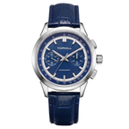 TOPHILL Mechanical Watch for Men, 40mm Stainless Steel Case, Manual-Wind Seagull ST1901 Movement, Sapphire Crystal, Leather Strap, Green Luminous Dial, TL030G