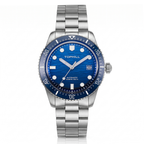 TOPHILL Automatic Diver Watch for Men, 39.5mm Stainless Steel Mechanical Watch with Ceramic Bezel, Sapphire Coated K1 Glass, 100M Waterproof, Japanese Miyota 8215 Movement,TD017G