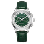 TOPHILL Mechanical Watch for Men, 40mm Stainless Steel Case, Manual-Wind Seagull ST1901 Movement, Sapphire Crystal, Leather Strap, Green Luminous Dial, TL030G tophillwatch.com