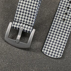 TOPHILL 20mm One-Piece Nylon Strap For Watch Classic Vintage Plaid Check Stripe Pattern Sandblasted Titanium Pin Buckle Unisex tophillwatch.com