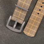 TOPHILL 20mm One-Piece Nylon Strap For Watch Classic Vintage Plaid Check Stripe Pattern Sandblasted Titanium Pin Buckle Unisex tophillwatch.com