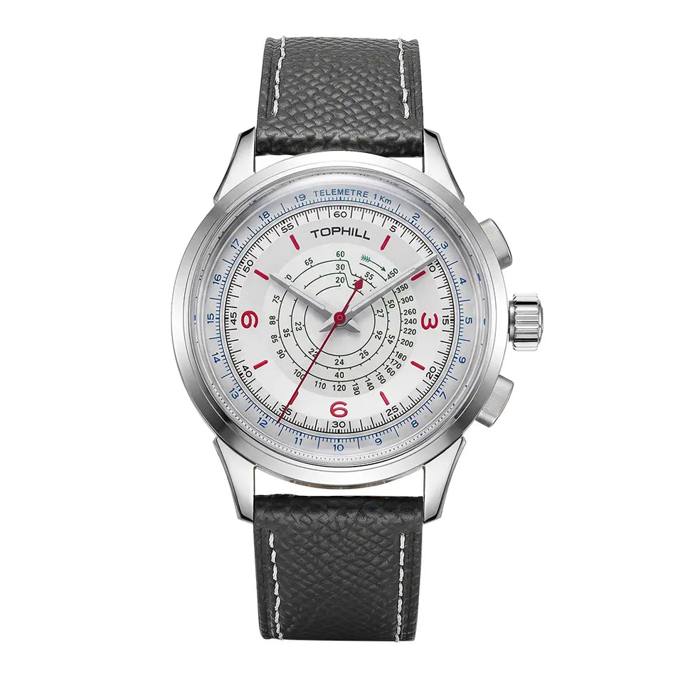 TOPHILL Special Edition Hand-Wound Mechanical Chronograph Watch for Men, Seagull ST1901 Movement, 40mm 316L Stainless Steel Case, Sapphire Crystal | TL030G.S tophillwatch.com