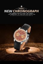 TOPHILL Seagull 1963 Chronograph Watch for Men|ST1901 Hand-Winding Mechanical Movement|40mm Vintage Racing Watch|Sapphire Crystal|316L Stainless Steel Case|5ATM Waterproof|TL027 tophillwatch.com