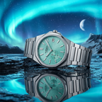TOPHILL KIM Series Men's Automatic Watch 38.7mm Ultra-Slim 9mm Dress Watch Sunburst Dial Small Seconds Date Window Sapphire Crystal 5ATM Waterproof Stainless Steel Bracelet Mechanical Wristwatch Kim001 tophillwatch.com