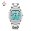 TOPHILL Men's Square Automatic Watch - 39mm 316L Steel Case & Bracelet, Date Window, Sapphire Glass, 5ATM Water Resistant, Butterfly Clasp, Luxury Sports Watch tophillwatch.com