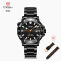 TOPHILL Men's Professional Diver Watch - 45mm Automatic, 300m/1000ft Water Resistant, Unidirectional Bezel, Luminous Dial, Steel Bracelet + Bonus Rubber Band, TD003G tophillwatch.com