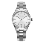 TOPHILL Men's Automatic Dress Watch 40mm - Miyota 8215 Japanese Movement, Sunburst Dial, 316L Steel, Sapphire Crystal, 5ATM Waterproof, Slim Profile, Butterfly Clasp Classic Business Timepiece tophillwatch.com