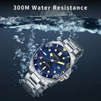 TOPHILL Automatic Watches for Men|Diving Watch 300M Waterproof|GMT Watch|Super Luminous|Screw-Down Crown & HEV|Ceramic Bezel|316L Stainless Steel & Sapphire Crystal|Black Luxury Watch for Business Scuba Diving|TD012 tophillwatch.com
