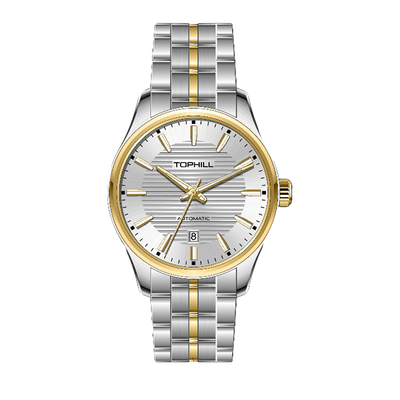 TOPHILL Men's Automatic Dress Watch|Miyota 8215 Japanese Mechanical Movement|316L Stainless Steel|Sapphire Crystal|5ATM Waterproof|Slim 11.4mm Profile|Butterfly Clasp|Classic Business Timepiece tophillwatch.com