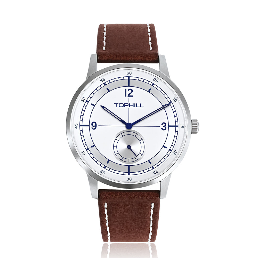 TOPHILL Men's Field Watch TD098G - 42mm Stainless Steel Case, Sapphire Glass, Colorful NATO Strap, Japanese Quartz Movement, 5ATM Water Resistant, Everyday Casual Watch for Men tophillwatch.com