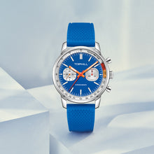 Lade das Bild in den Galerie-Viewer, TOPHILL Men's Hand-Wound Chronograph - 40mm 316L Steel, Seagull ST1901 Movement, Sapphire Glass, Tachymeter Bezel, Silicone Band, Super-Luminova, Mechanical Racing Watch tophillwatch.com
