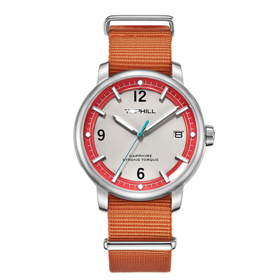 TOPHILL Men's Casual Sport Watch - 42mm Quartz, Sapphire Glass, NATO Nylon Band, Date Window, 5ATM Water Resistant, Military-Inspired Outdoor Watch for Men tophillwatch.com