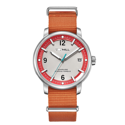 TOPHILL Men's Casual Sport Watch - 42mm Quartz, Sapphire Glass, NATO Nylon Band, Date Window, 5ATM Water Resistant, Military-Inspired Outdoor Watch for Men tophillwatch.com