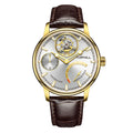 TOPHILL Men's Tourbillon Automatic Mechanical Watch 43.7mm Sapphire Crystal Leather Strap 5ATM Waterproof Kinetic Energy Reserve Display Luxury Dress Watch TU013G tophillwatch.com