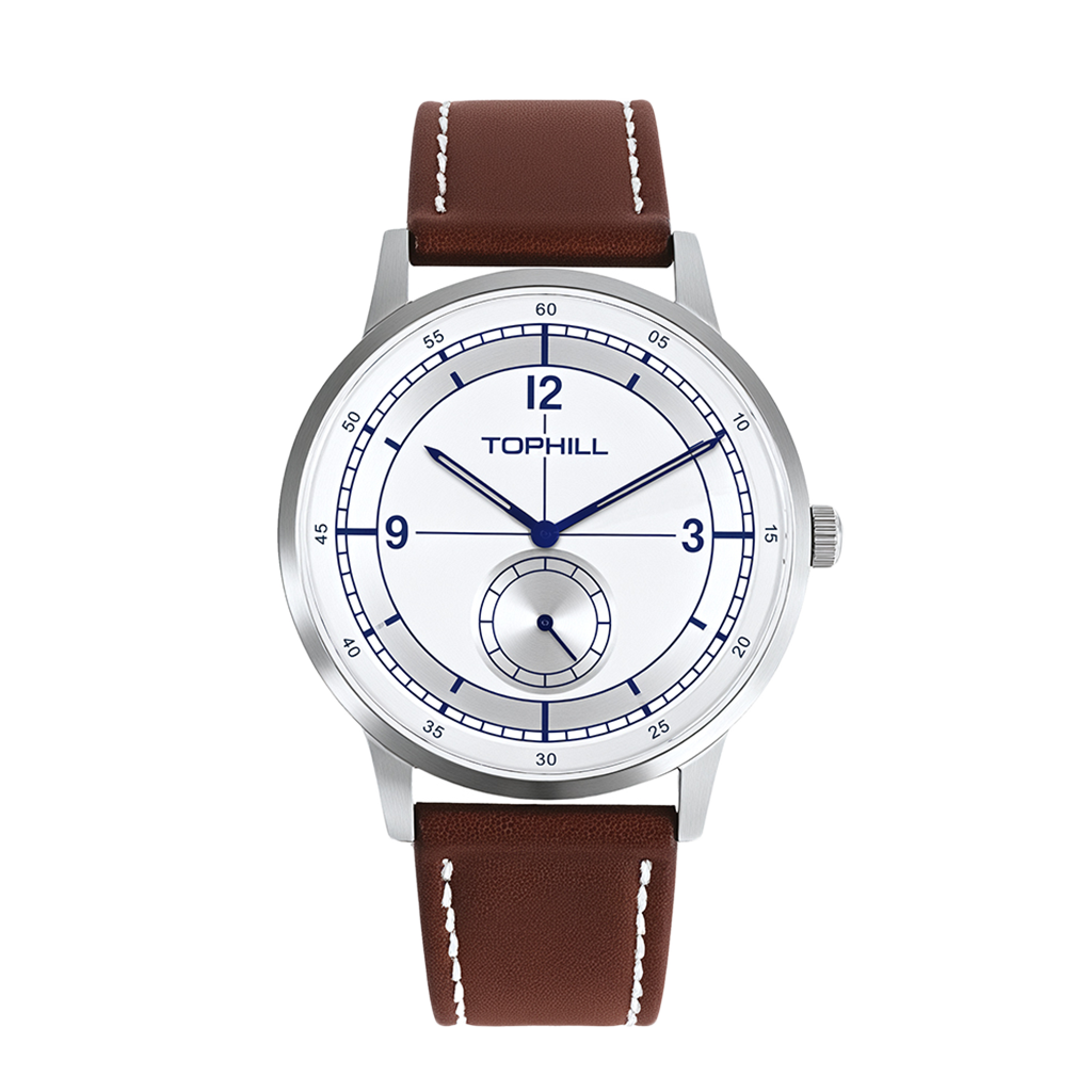TOPHILL Men's Field Watch TD098G - 42mm Stainless Steel Case, Sapphire Glass, Colorful NATO Strap, Japanese Quartz Movement, 5ATM Water Resistant, Everyday Casual Watch for Men tophillwatch.com