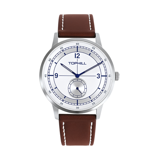 TOPHILL Men's Field Watch TD098G - 42mm Stainless Steel Case, Sapphire Glass, Colorful NATO Strap, Japanese Quartz Movement, 5ATM Water Resistant, Everyday Casual Watch for Men tophillwatch.com