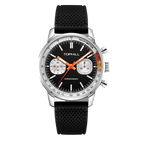 TOPHILL Men's Hand-Wound Chronograph - 40mm 316L Steel, Seagull ST1901 Movement, Sapphire Glass, Tachymeter Bezel, Silicone Band, Super-Luminova, Mechanical Racing Watch tophillwatch.com