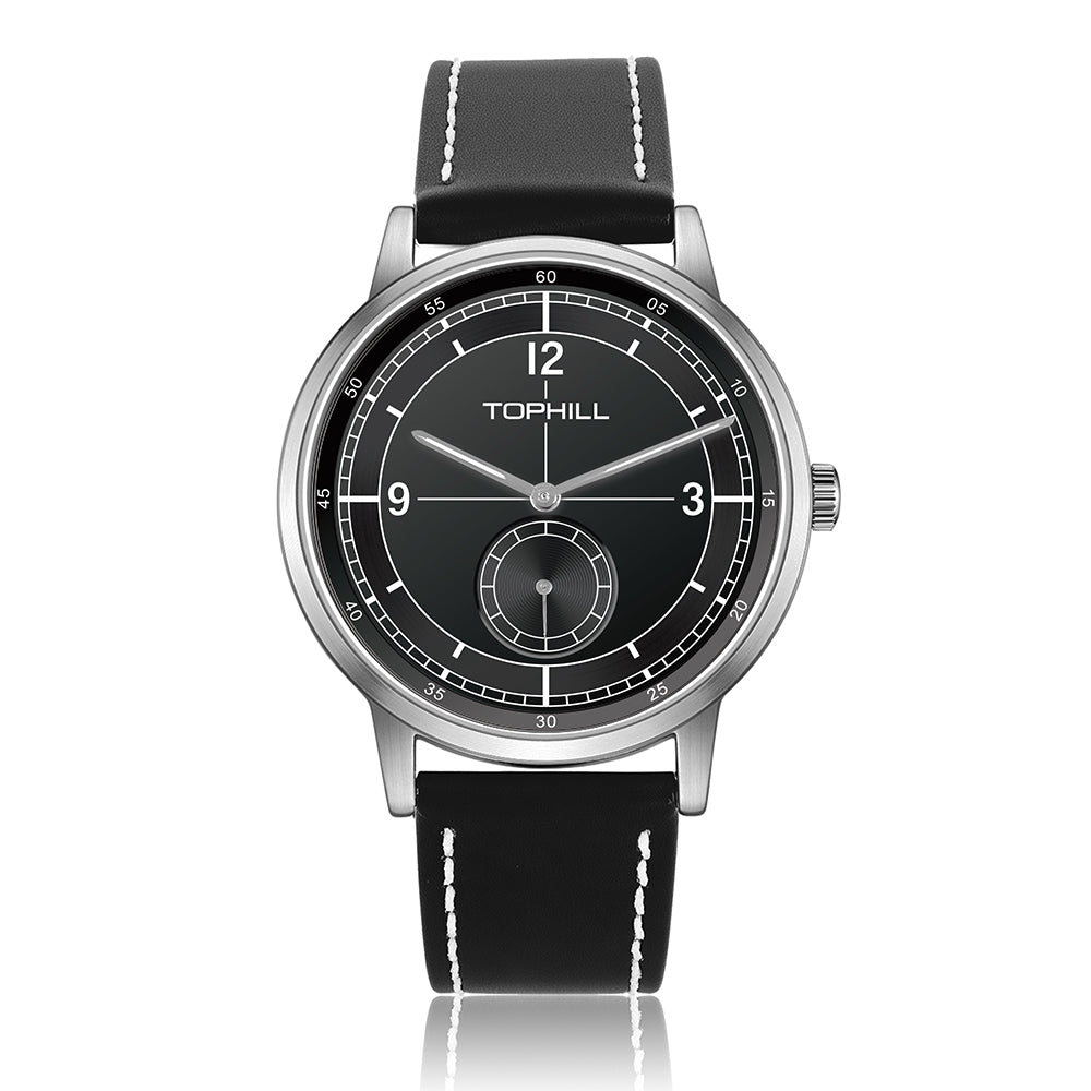 TOPHILL Men's Field Watch TD098G - 42mm Stainless Steel Case, Sapphire Glass, Colorful NATO Strap, Japanese Quartz Movement, 5ATM Water Resistant, Everyday Casual Watch for Men tophillwatch.com