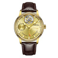 TOPHILL Men's Tourbillon Automatic Mechanical Watch 43.7mm Sapphire Crystal Leather Strap 5ATM Waterproof Kinetic Energy Reserve Display Luxury Dress Watch TU013G tophillwatch.com