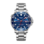 TOPHILL Men's Professional Diver Watch - 45mm Automatic, 300m/1000ft Water Resistant, Unidirectional Bezel, Luminous Dial, Steel Bracelet + Bonus Rubber Band, Swiss Movement tophillwatch.com