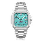 TOPHILL Men's Square Automatic Watch - 39mm 316L Steel Case & Bracelet, Date Window, Sapphire Glass, 5ATM Water Resistant, Butterfly Clasp, TW089G tophillwatch.com