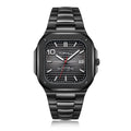 TOPHILL Men's Square Automatic Watch - 39mm 316L Steel Case & Bracelet, Date Window, Sapphire Glass, 5ATM Water Resistant, Butterfly Clasp, TW089G tophillwatch.com