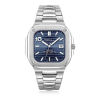 TOPHILL Men's Square Automatic Watch - 39mm 316L Steel Case & Bracelet, Date Window, Sapphire Glass, 5ATM Water Resistant, Butterfly Clasp, TW089G tophillwatch.com