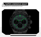 TOPHILL Men's Racing Chronograph Watch - 42mm 304L Steel, Imported Quartz Movement, Sapphire Glass, Tachymeter Scale, 100M Water Resistant, Stainless Steel Band tophillwatch.com