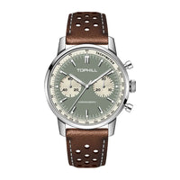 TOPHILL Seagull 1963 Chronograph Watch for Men | Tophill Chronograph | ST1901 Hand-Winding Mechanical Movement | 40mm Vintage Racing Watch | Sapphire Crystal | TL027G