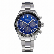 Charger l'image dans la galerie, TOPHILL Men's Watch Solar Chronograph Watches for Men TL029G|42mm 316L Stainless Steel, Sapphire Crystal|5ATM Water Resistant, Sport Casual Wrist Watch for Men tophillwatch.com
