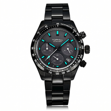 Charger l'image dans la galerie, TOPHILL Men's Watch Solar Chronograph Watches for Men TL029G|42mm 316L Stainless Steel, Sapphire Crystal|5ATM Water Resistant, Sport Casual Wrist Watch for Men tophillwatch.com
