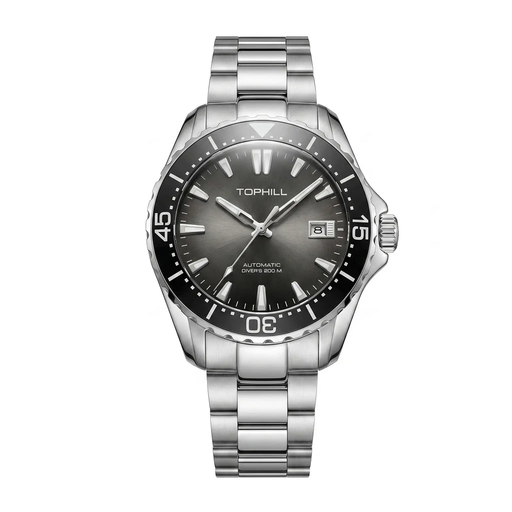 TOPHILL Men Watches Analog Automatic Watch|Miyota 8215 Movement|20ATM Waterproof Diver Watch with Sapphire Crystal|Ceramic Bezel|C3 Luminous|TD015 tophillwatch.com