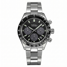 Charger l'image dans la galerie, TOPHILL Men's Watch Solar Chronograph Watches for Men TL029G|42mm 316L Stainless Steel, Sapphire Crystal|5ATM Water Resistant, Sport Casual Wrist Watch for Men tophillwatch.com
