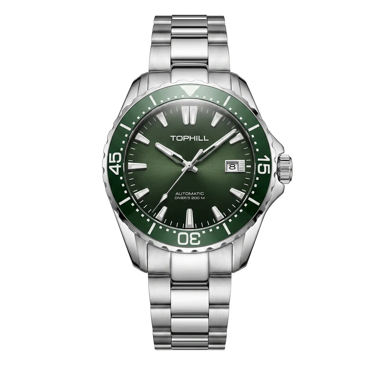 TOPHILL Men Watches Analog Automatic Watch|Miyota 8215 Movement|20ATM Waterproof Diver Watch with Sapphire Crystal|Ceramic Bezel|C3 Luminous|TD015 tophillwatch.com