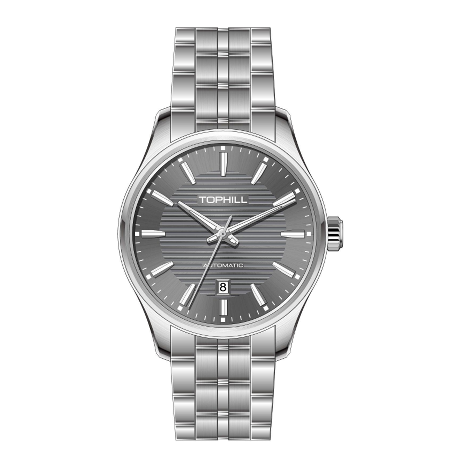 TOPHILL Men's Automatic Dress Watch|Miyota 8215 Japanese Mechanical Movement|316L Stainless Steel|Sapphire Crystal|5ATM Waterproof|Slim 11.4mm Profile|Butterfly Clasp|Classic Business Timepiece tophillwatch.com