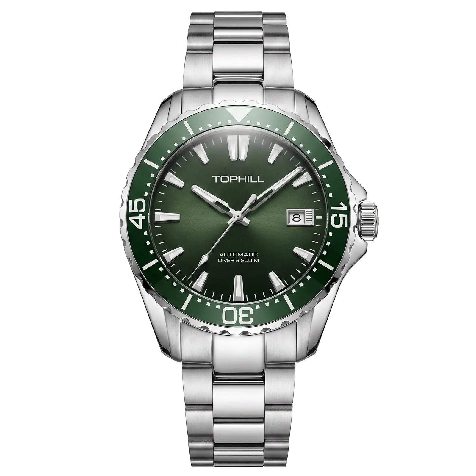 TOPHILL Men Watches Analog Automatic Watch|Miyota 8215 Movement|20ATM Waterproof Diver Watch with Sapphire Crystal|Ceramic Bezel|C3 Luminous|TD015G tophillwatch.com