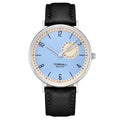 TOPHILL SIMPLE Men's Classic Analog Watch - 40mm Steel Case, Sapphire Glass, Leather Band, Multi-Level Dial with Date Display, 3ATM Water Resistant, Minimalist Business Watch for Men