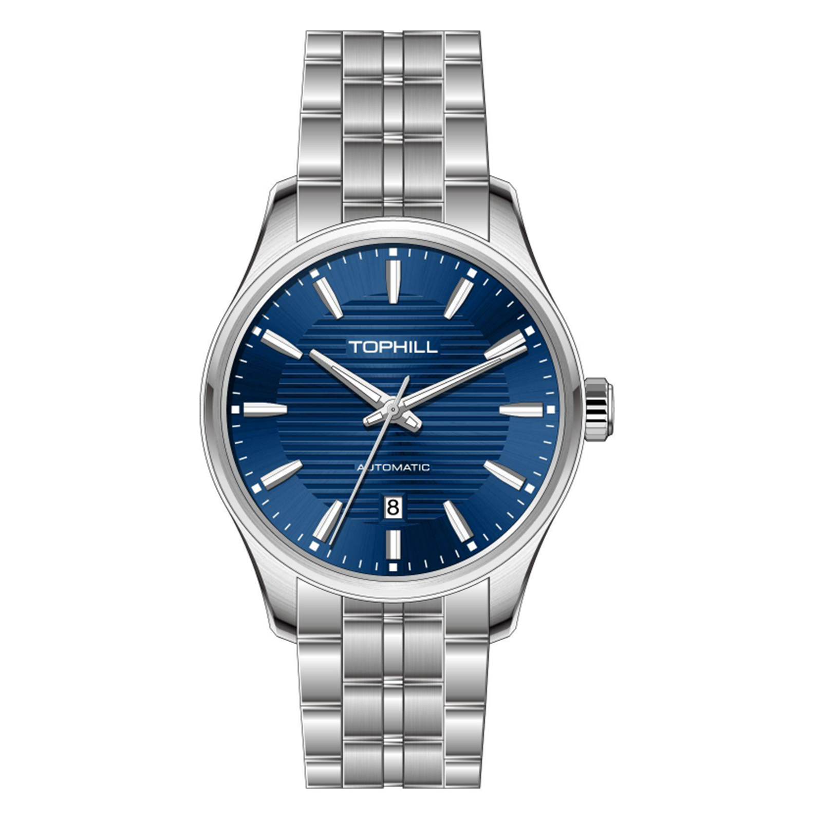 TOPHILL Men's Automatic Dress Watch|Miyota 8215 Japanese Mechanical Movement|316L Stainless Steel|Sapphire Crystal|5ATM Waterproof|Slim 11.4mm Profile|Butterfly Clasp|Classic Business Timepiece tophillwatch.com