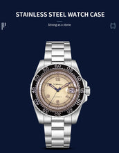 Lade das Bild in den Galerie-Viewer, TOPHILL SIMPLE Men's Classic Analog Watch - 40mm Steel Case, Sapphire Glass, Leather Band, Multi-Level Dial with Date Display, 3ATM Water Resistant, Minimalist Business Watch for Men tophillwatch.com
