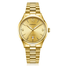 Charger l'image dans la galerie, TOPHILL Men's Automatic Dress Watch 40mm - Miyota 8215 Japanese Movement, Sunburst Dial, 316L Steel, Sapphire Crystal, 5ATM Waterproof, Slim Profile, Butterfly Clasp Classic Business Timepiece tophillwatch.com
