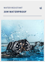 TOPHILL Men's Professional Diver Watch - 45mm Automatic, 300m/1000ft Water Resistant, Unidirectional Bezel, Luminous Dial, Steel Bracelet + Bonus Rubber Band, Swiss Movement tophillwatch.com