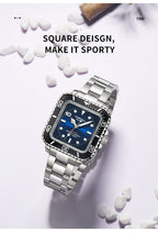 TOPHILL Men's Square Automatic Diver - 39mm 316L Steel, 10ATM/100M Water Resistant, Unidirectional Bezel, Date Window, Sapphire Glass, Turtle Safety Clasp, Original Design tophillwatch.com