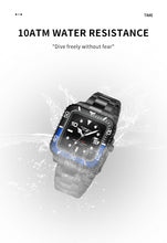 Lade das Bild in den Galerie-Viewer, TOPHILL Men's Square Automatic Diver - 39mm 316L Steel, 10ATM/100M Water Resistant, Unidirectional Bezel, Date Window, Sapphire Glass, Turtle Safety Clasp, Original Design tophillwatch.com
