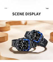 Lade das Bild in den Galerie-Viewer, TOPHILL Men's Square Automatic Diver - 39mm 316L Steel, 10ATM/100M Water Resistant, Unidirectional Bezel, Date Window, Sapphire Glass, Turtle Safety Clasp, Original Design tophillwatch.com
