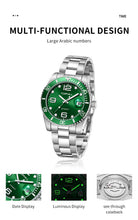 Lade das Bild in den Galerie-Viewer, TOPHILL Men's Classic Diver Watch - 41mm Automatic Mechanical, Unidirectional Bezel, Date Window, Sapphire Glass, Steel Bracelet, 30M Water Resistant, Butterfly Clasp tophillwatch.com
