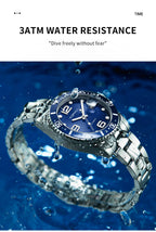 TOPHILL Men's Classic Diver Watch - 41mm Automatic Mechanical, Unidirectional Bezel, Date Window, Sapphire Glass, Steel Bracelet, 30M Water Resistant, Butterfly Clasp tophillwatch.com