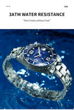 Lade das Bild in den Galerie-Viewer, TOPHILL Men's Classic Diver Watch - 41mm Automatic Mechanical, Unidirectional Bezel, Date Window, Sapphire Glass, Steel Bracelet, 30M Water Resistant, Butterfly Clasp tophillwatch.com

